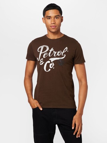 Petrol Industries Shirt in Brown: front
