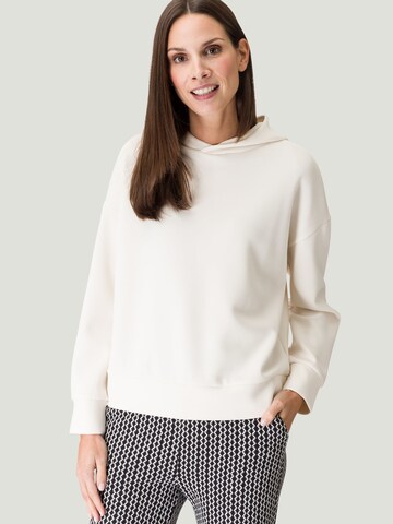 zero Sweatshirt mit Kapuze in Beige: predná strana