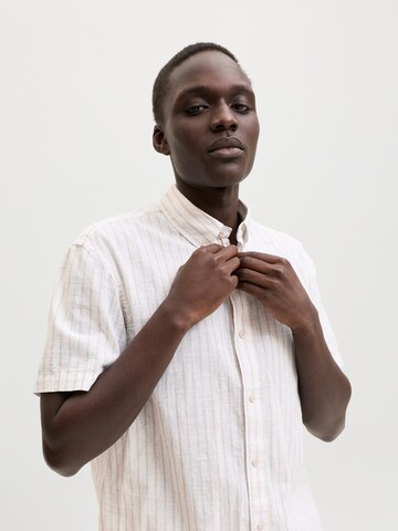 JACK & JONES Comfort fit Button Up Shirt in White