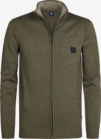 Vestes en maille Petrol Industries en vert : devant