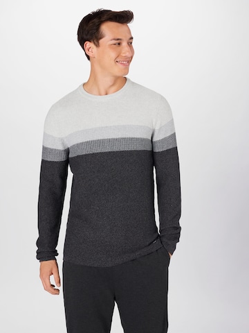 Key Largo - Ajuste regular Jersey 'Hansi' en gris: frente