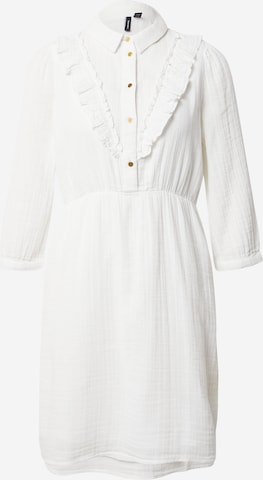 Robe-chemise VERO MODA en blanc : devant