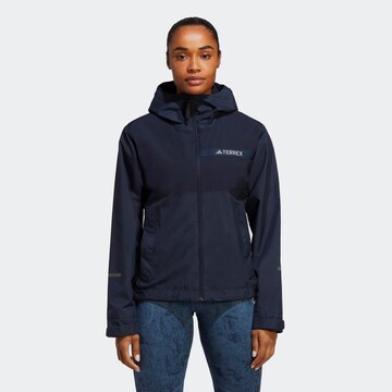 Veste outdoor ADIDAS TERREX en bleu : devant