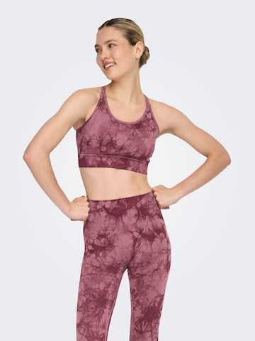 ONLY PLAY - Bustier Sujetador deportivo 'ONPTIE-2' en rosa: frente