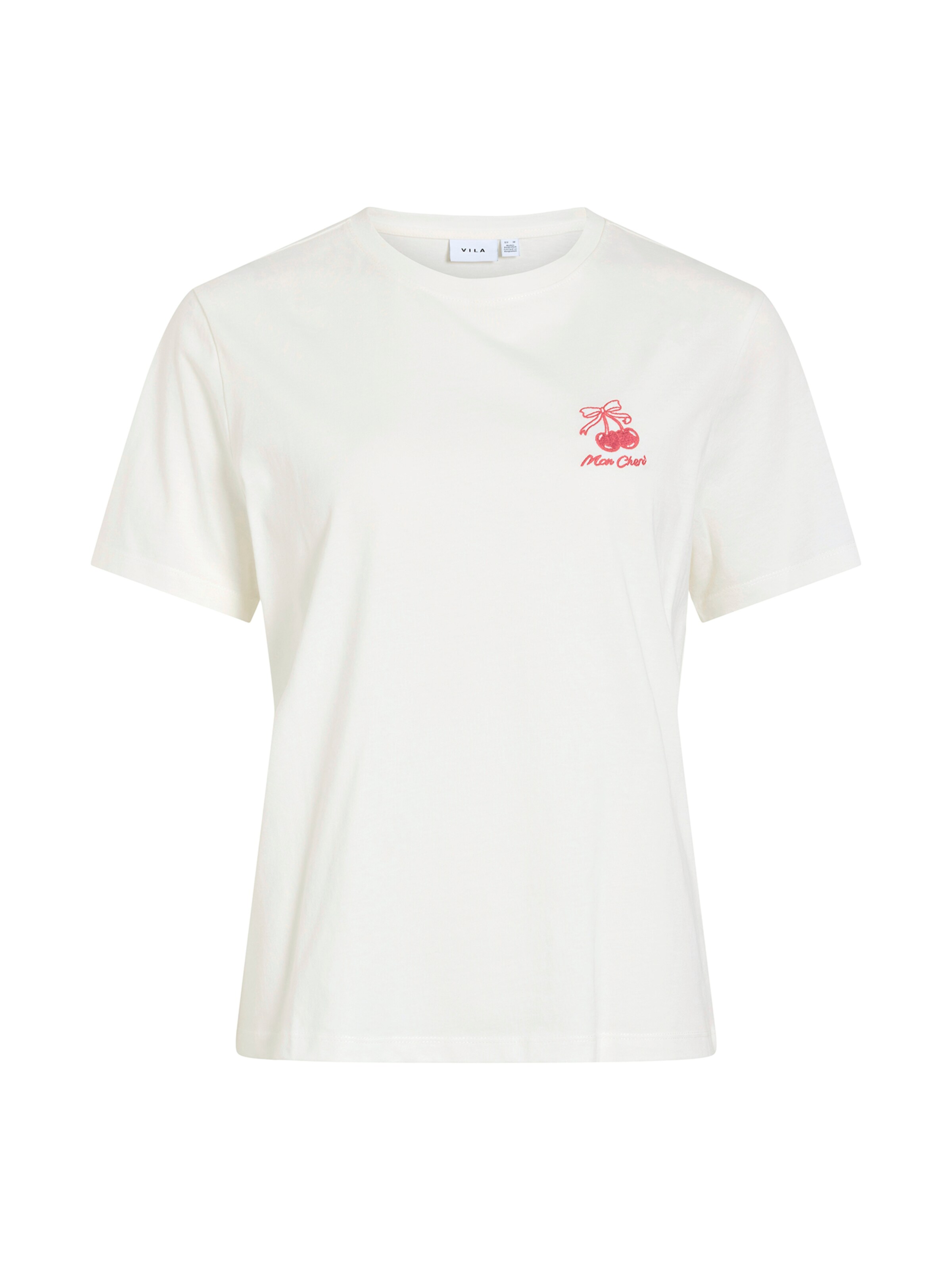 VILA Shirt 'VISYBILLA BISOU' in White: front