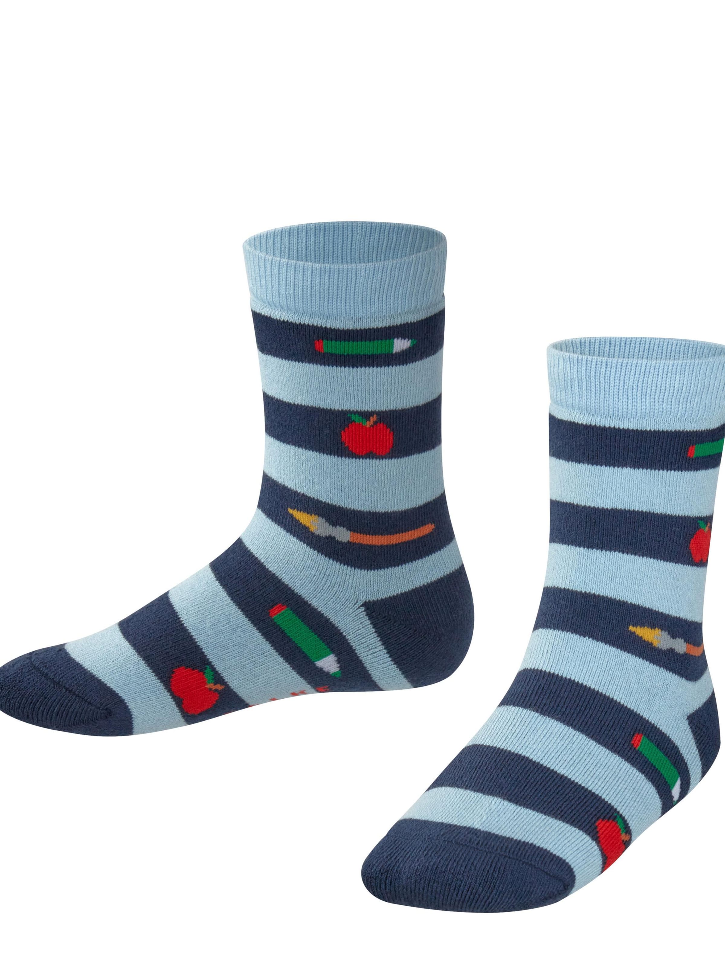 FALKE Socks 'School Supplies' in Blue: front
