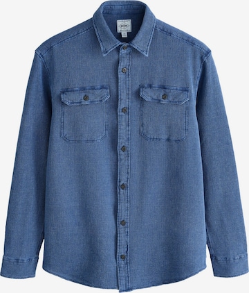 NextRegular Fit Košulja - plava boja: prednji dio