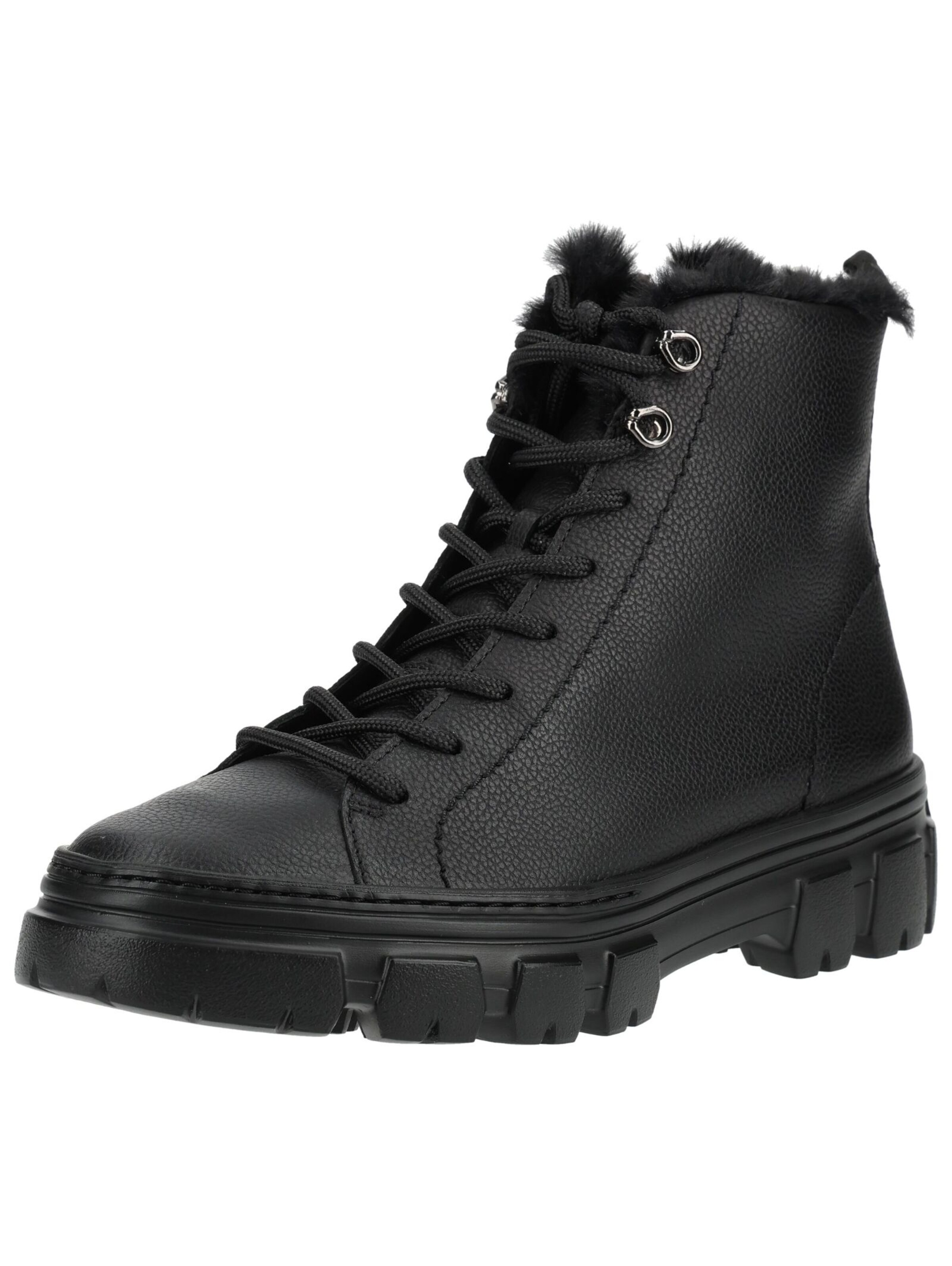 Stivaletto stringato di Paul Green in nero: frontale