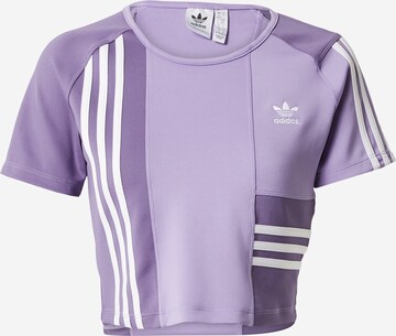 ADIDAS ORIGINALS Тениска в лилав: отпред