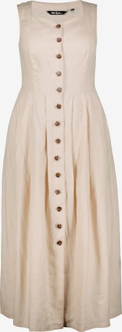 Ulla Popken Zomerjurk in Beige: voorkant