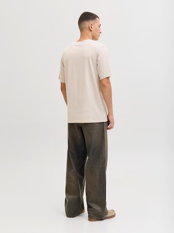 JACK & JONES Koszulka 'JJEJEFF' w kolorze beżowy