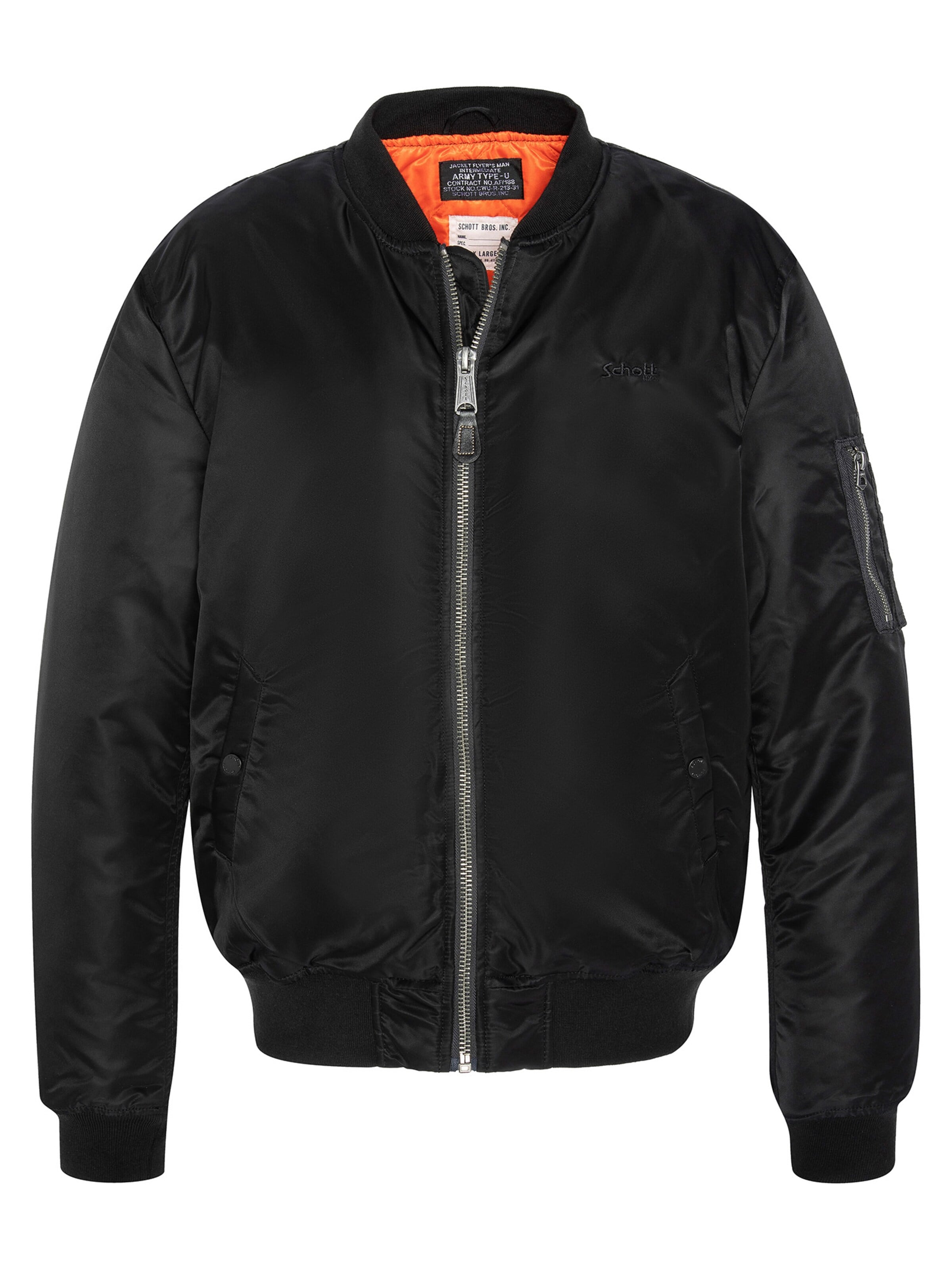 Schott NYC Between-Season Jacket in Black: front