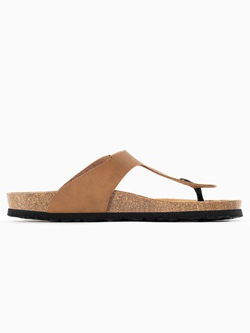 Bayton T-bar sandals 'Mercure' in Brown