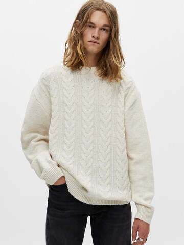 Pull&Bear Pullover in Beige: Vorderseite