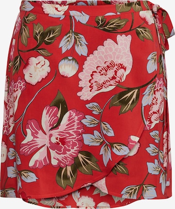 PIECES Skirt 'FLORA' in Red: front