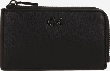 Porte-monnaies Calvin Klein en noir : devant