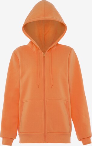 NALLY Sweatvest in Oranje: voorkant