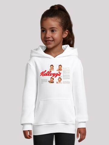 Sweat-shirt 'Kellogg's Corn Flakes Cereal Box Children Retro' F4NT4STIC en blanc : devant