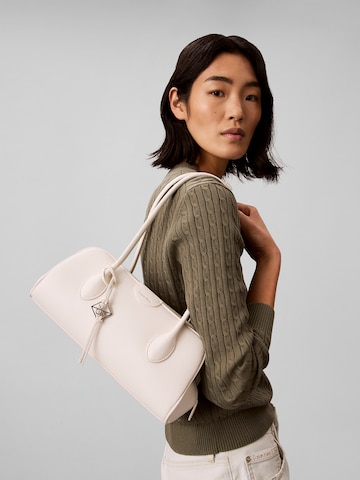 Calvin Klein Regular Schultertasche in Weiß: Vorderseite