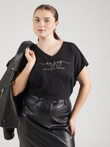 T-shirt 'CARRINA' ONLY Carmakoma en noir : devant