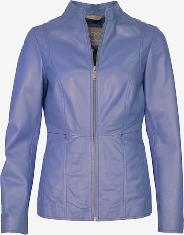 JCC Lederjacke in Blau: Vorderseite
