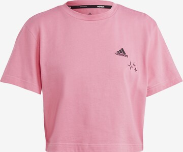 T-shirt fonctionnel ADIDAS SPORTSWEAR en rose : devant