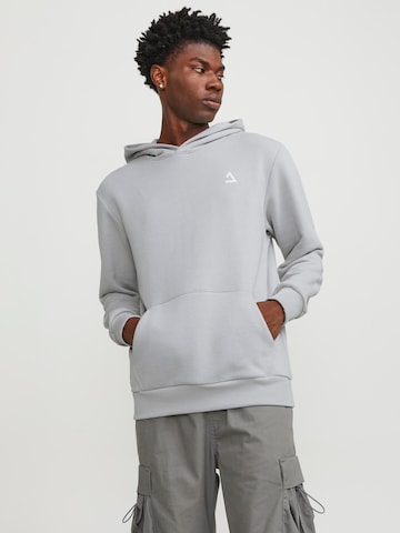 JACK & JONES Sweatshirt 'TRIANGLE' in Grey: front