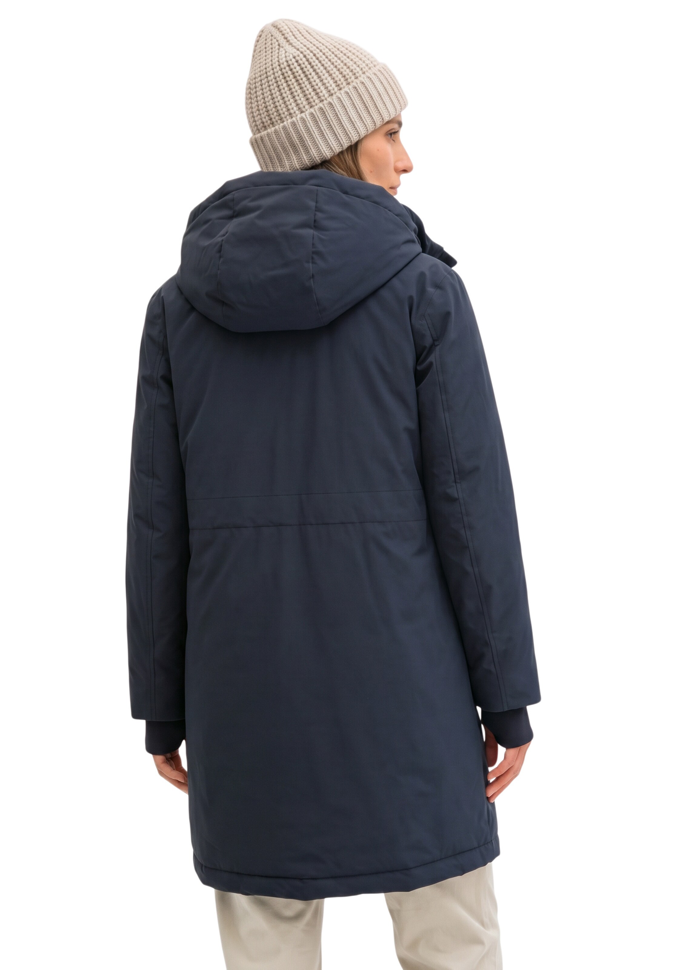 Marc O'Polo Functionele mantel in Blauw: terug