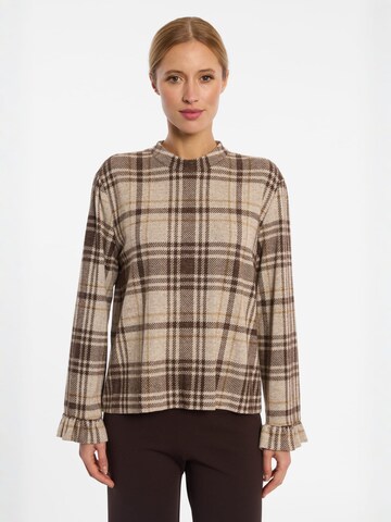 Ana Alcazar Shirt ' Encory ' in Bruin: voorkant