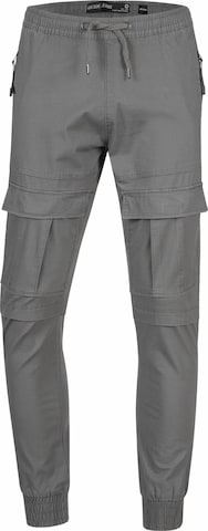 INDICODE JEANS Regular Cargobroek 'Dennis' in Grijs: voorkant