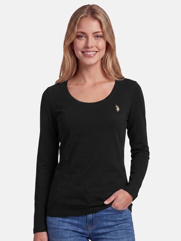 U.S. POLO ASSN. Shirt in Black: front