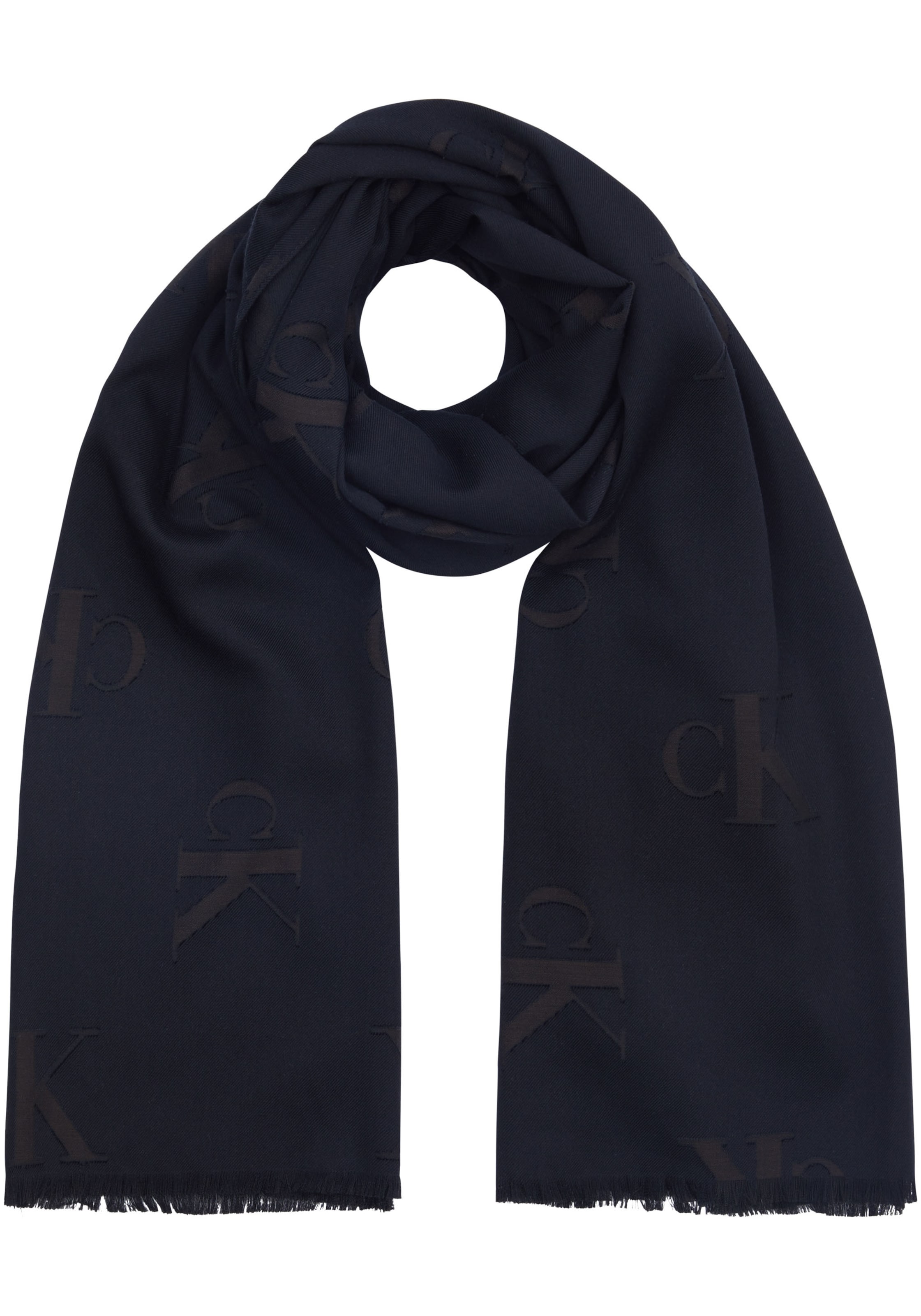 Calvin klein black scarf discount