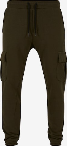 Urban Classics Tapered Cargobroek 'Ozan' in Groen: voorkant