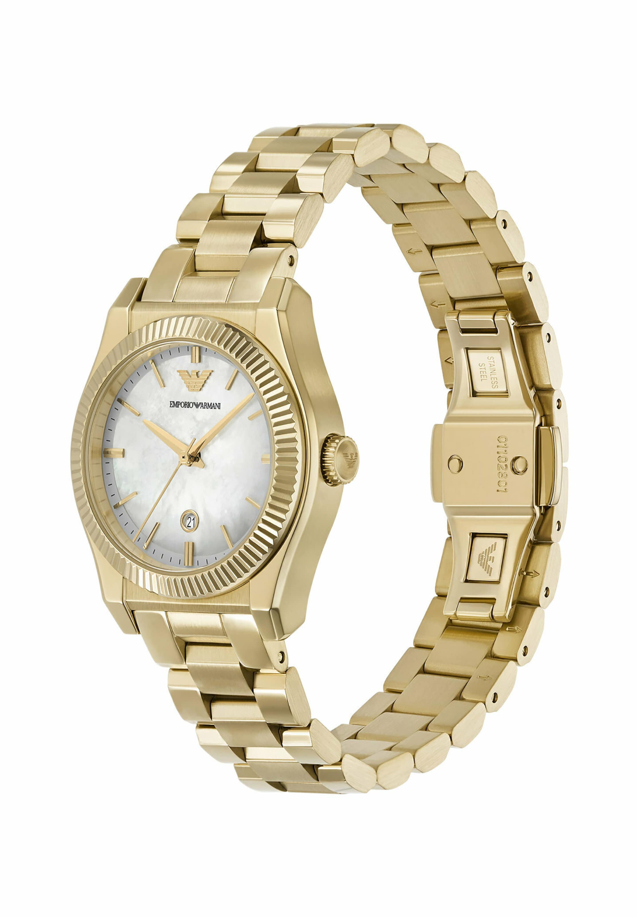 Emporio Armani - Reloj analógico en oro