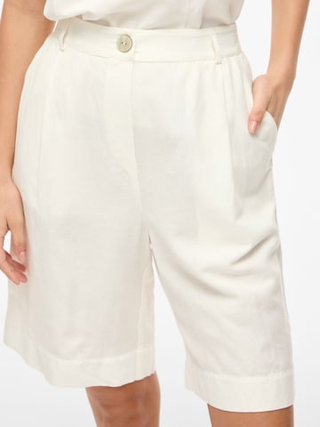 VILA - regular Pantalón en blanco