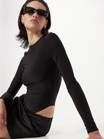 Misspap Shirt bodysuit in Black