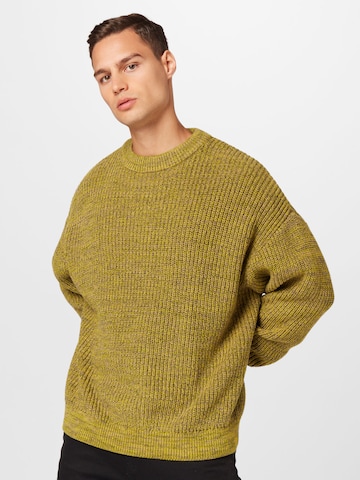 WEEKDAY Sweater 'John' in Green: front