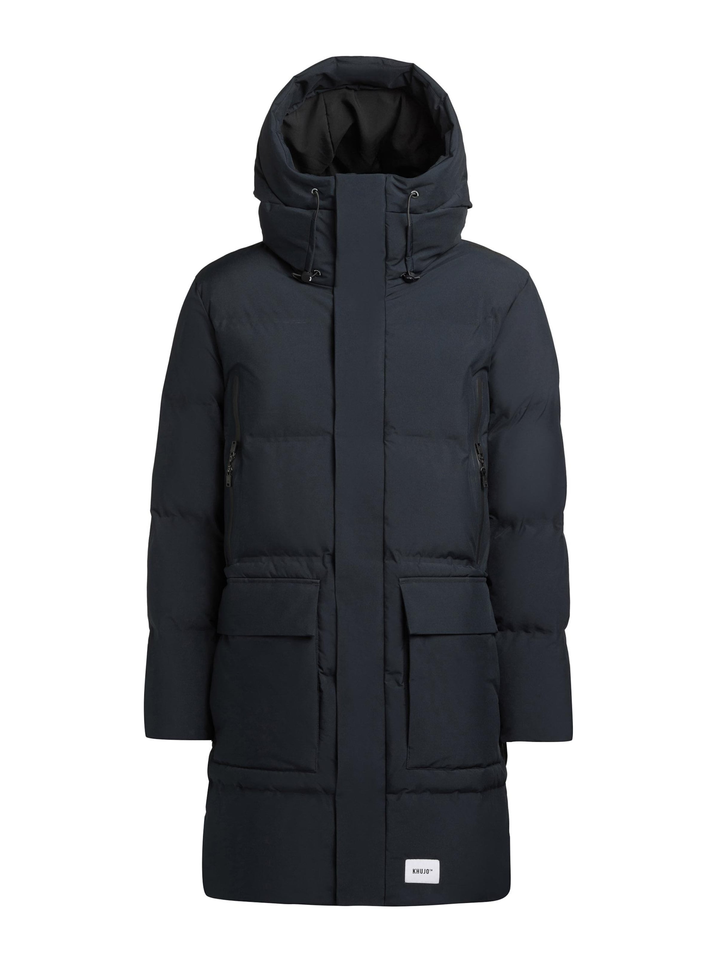 khujo Wintermantel 'Winer3' in Blau: Vorderseite