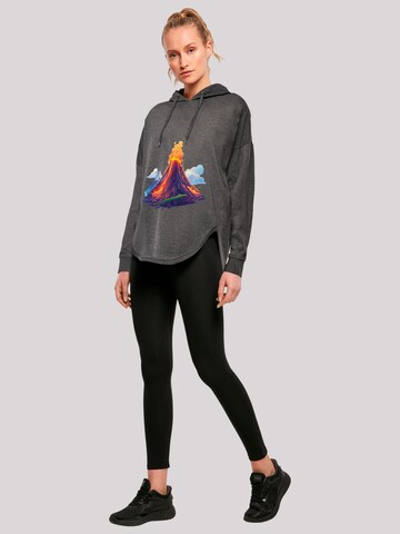 Sweat-shirt 'Vulkanausbruch' F4NT4STIC en gris
