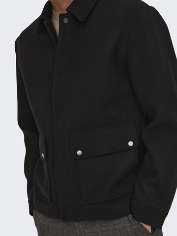 Only & Sons Between-Season Jacket 'CONNOR' in Black