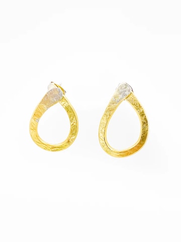 d'ecolife Essentials Earrings 'Drop' in Gold: front