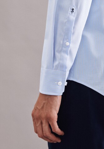 SEIDENSTICKER Slim fit Button Up Shirt in Blue