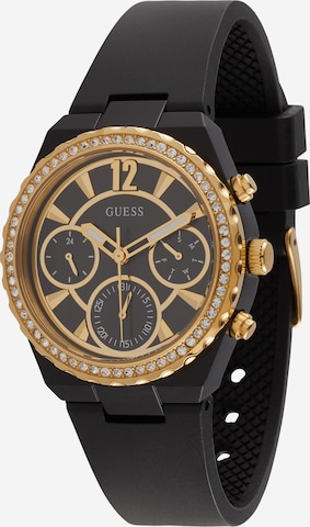 GUESS Analog klokke i svart: forside