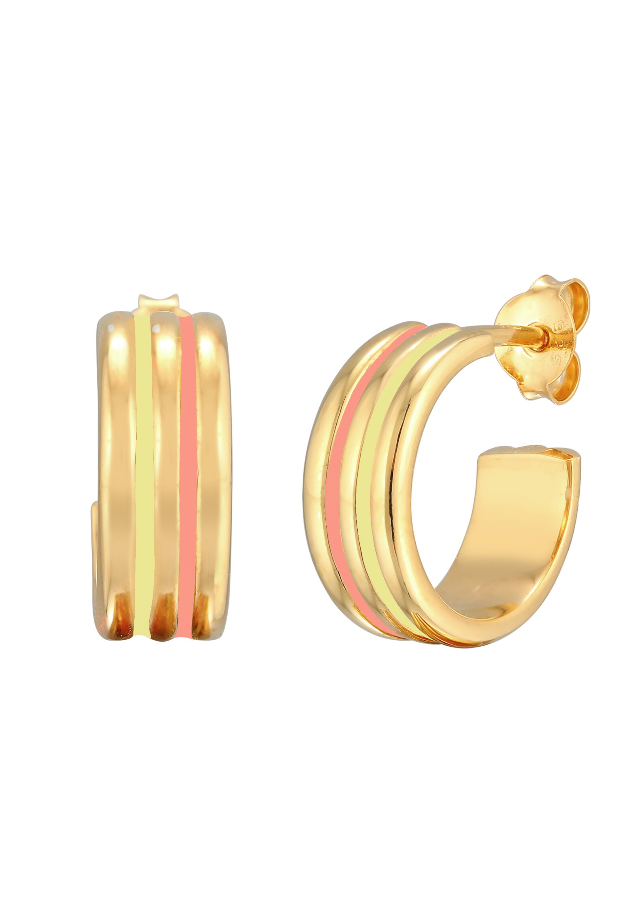 Boucles d'oreilles ELLI en or : devant