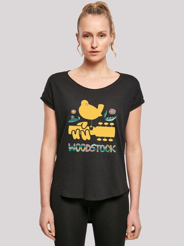 F4NT4STIC Shirt 'Woodstock Artwork' in Black: front
