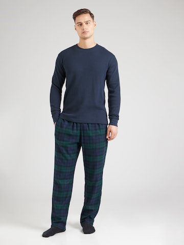 Pyjama long HOLLISTER en bleu : devant
