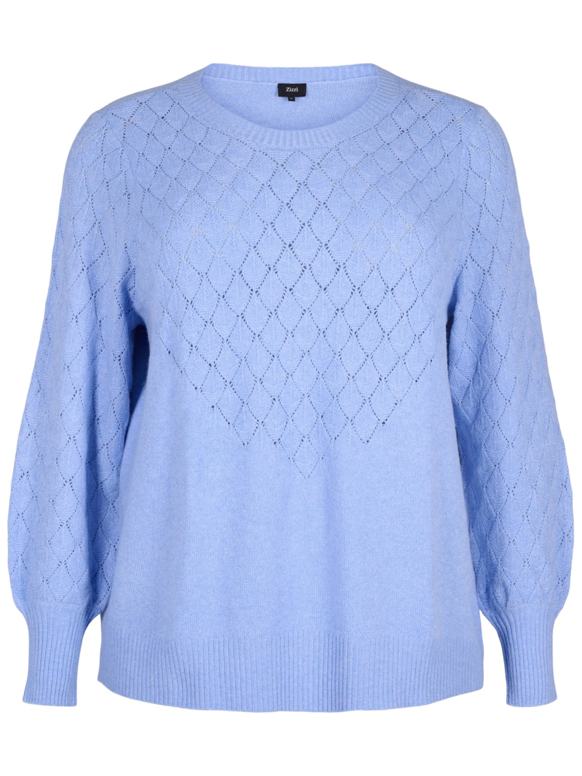 Zizzi Свитер 'CASUNNY' в Синий: спереди