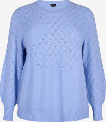Zizzi Pullover 'CASUNNY' i blå: forside