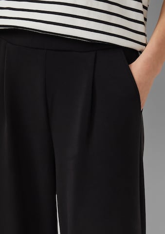 Wide Leg Pantalon à pince s.Oliver en noir