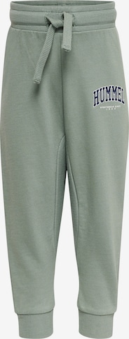 Hummel Tapered Broek in Groen: voorkant